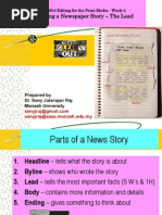 Download News- News Lead  Intro -News Editing Techniques- Lead by sonyjraj SN13569452 doc pdf