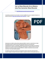 Dietas para Aumentar Masa Muscular