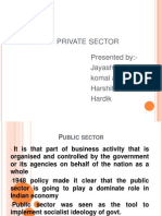 Ublic AND Private Sector Presented By:-Jayashree. Komal Agrawal Harshit Hardik
