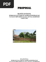 Proposal Pembangunan Madrasah Ibtida'iyah
