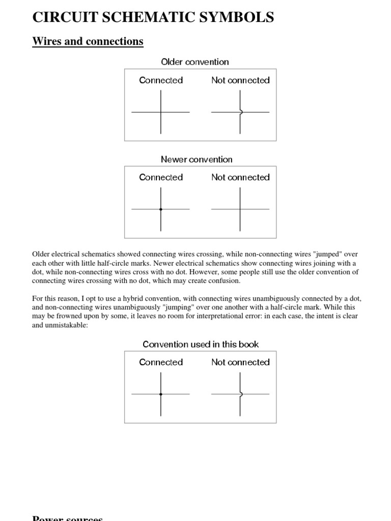 Electrical Schematic Symbols | PDF