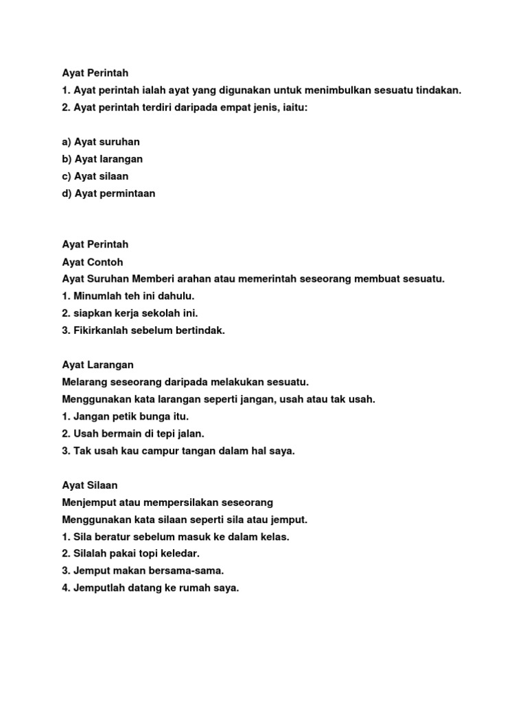 Ayat Perintah Pdf