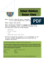 Cygnet Sea Dragons Soccer Skills Clinic