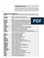 Functii Excel Statistice