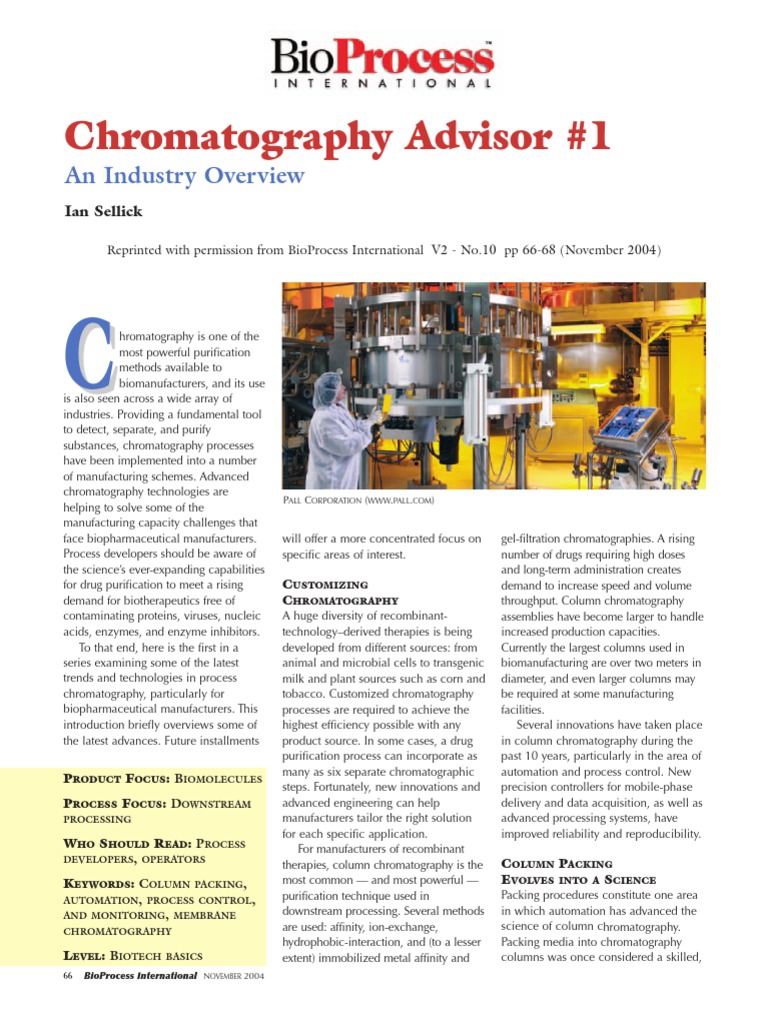 Chromatography Overview Biopharmaceutical Chromatography