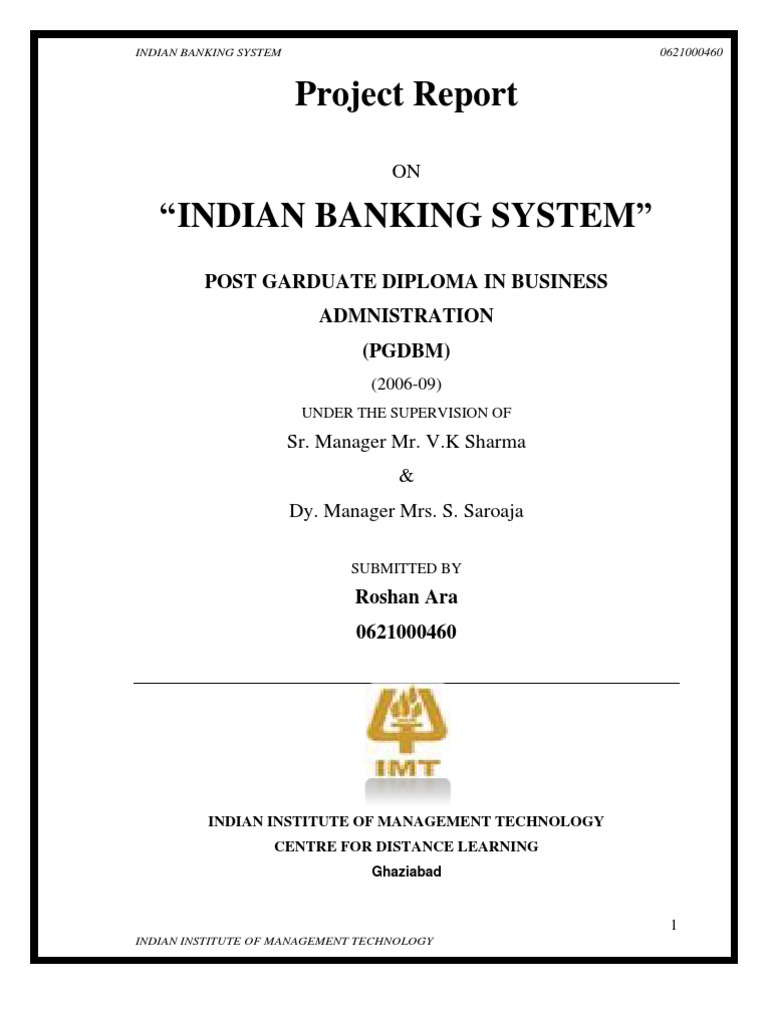 Overview of Indian Banking System | PDF | Banks | Loans