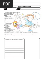 Ficha de formação cívica