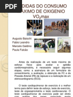 Apresentação do Trabalho - Medidas do Consumo Máximo de Oxigenio - VO2Max - FINAL