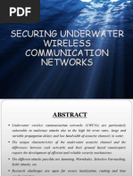 Securing Underwatre Wireless Communication Networks