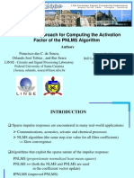 Alternative approach for computing the activation factor of the PNLMS algorithm