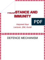 Resistance and Immunity: Harpreet Kaur Lecturer, SNI, Kurali