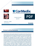 Cormedix Corp Presentation-2011