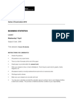 Business Statistics L2 Past Paper Series 2 2010