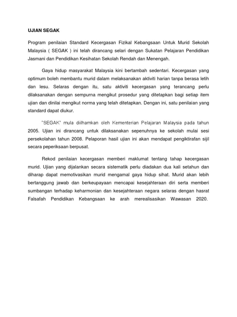 Ujian Segak