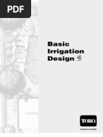 Toro Irrigation Design Workbook