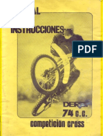 - Manual Derbi 74 Cross