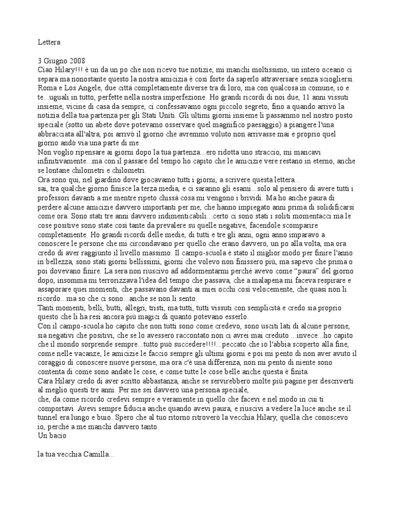 Lettera Ad Un Amico PDF