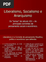 Liberalismo, Socialismo e Anarquismo