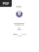 J.U.S.T: Mechanical Engineer Department Lab Instrumentation Me 472