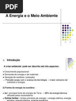 Enérgia e o Meio Ambiente 1