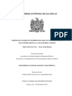 Sistema de Control de Temperatura Para Una Incubadora