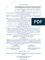 LEY 2349 DEL 04 QUE MODIFICA TRANSITORIAMENTE LOS ARTÍCULOS 34 Y 38 DE LA LEY Nº 29694 “QUE ORGAN