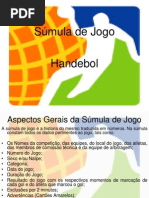 Súmula do handebol