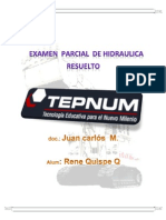 Examen Parcial de Hidraulica Resuelto