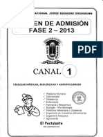 Examen Unjbg 2013 Fase 2 Canal 1