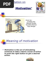 Download Presentation on Motivation by man007mba3747 SN13578334 doc pdf