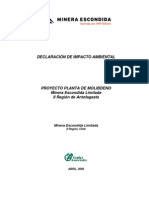 DIA Planta Molibdeno Rev 0 ACH 31 03 08 PDF