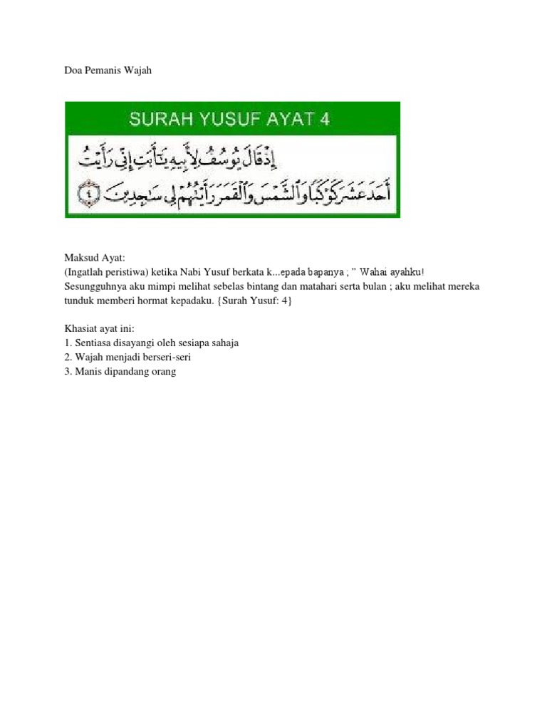Doa Pemanis Wajah 2 Pdf