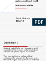 Regional Blocks in Promotion of World Trade - Sumit Sharma