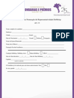 Formulário para Nomeação de Representatividade DeMolay