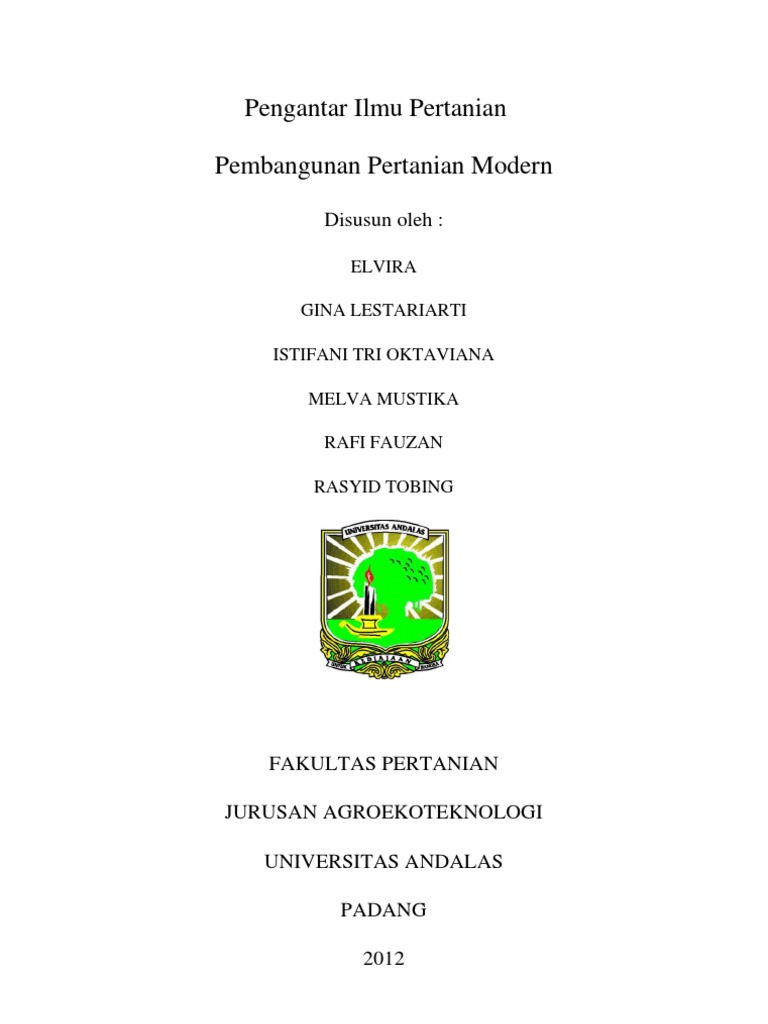 Pertanian Modern Pertanian Modern