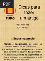 10.0 Dicas Para Fazer Um Artigo