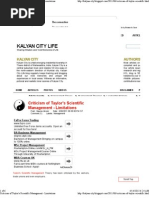 Download Criticism of Taylors Scientific Management - Limitations by Michael Asmith Unique SN135809526 doc pdf