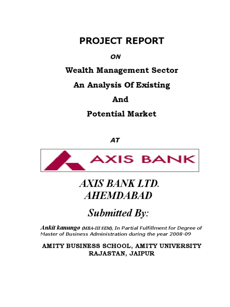 AXIS BANKWealth Management PDF Wealth Management Investment