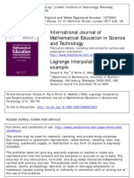 International Journal of Mathematical Education in Science and Technology