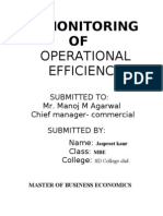 Monitoring of Operational Efficiency