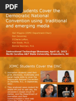 JOMC Students Cover the Democratic National Convention Using