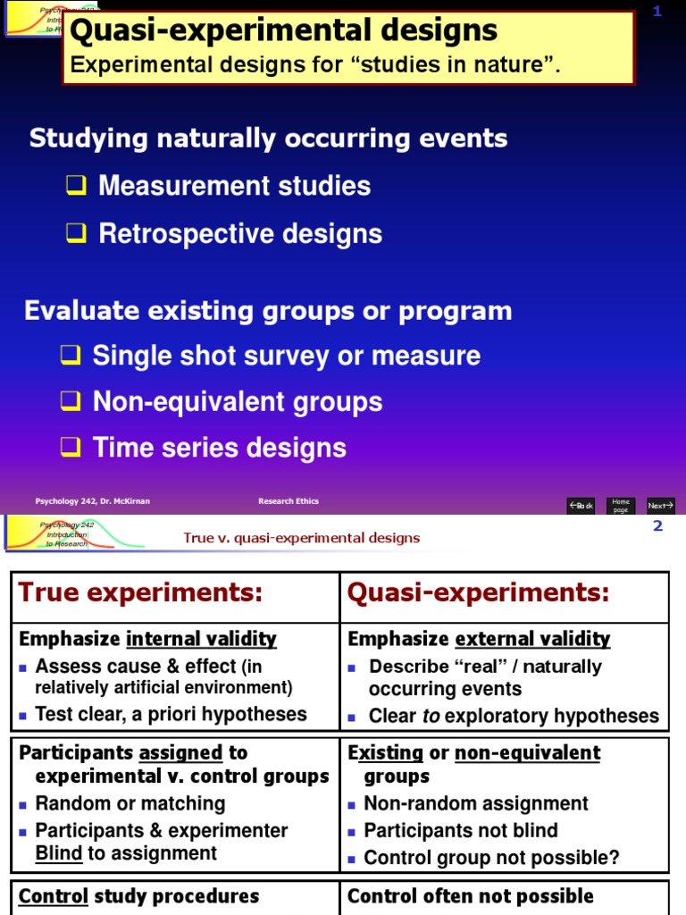 Quasi-Experimental Research in Psychology | PDF | Scientific Control ...