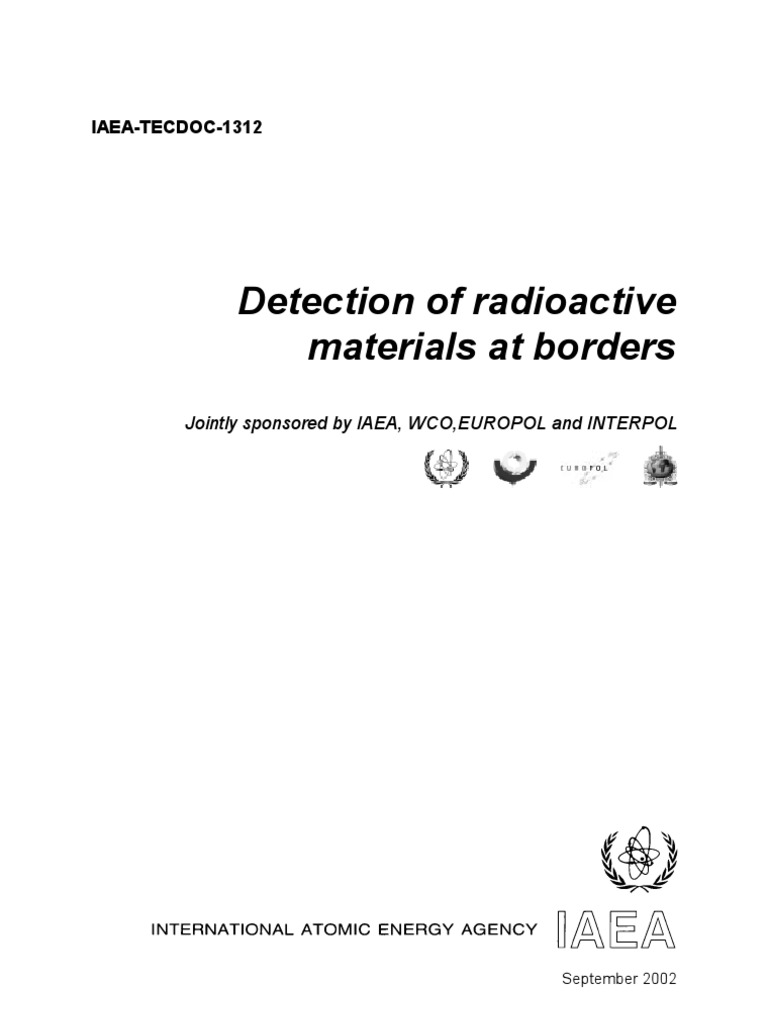 Detection of Radioactive Materials at Borders: IAEA-TECDOC-1312 | PDF ...