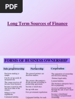 Sources of Finance