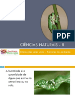 Powerpoint Nr. 2 - Interacções Seres Vivos - Factores Do Ambiente - Humidade