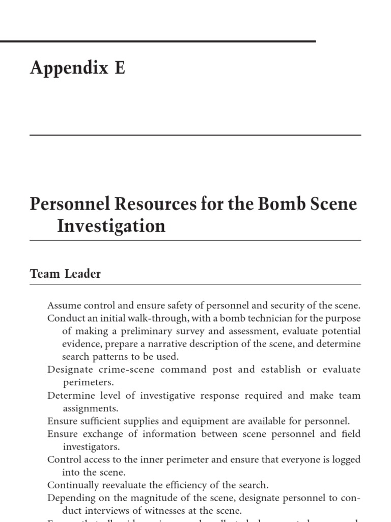 Appendix E: Team Leader | PDF | Digital Forensics | National Security