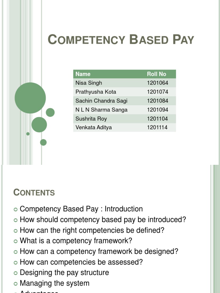 Competency Based Pay | PDF