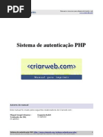 Sistema de Autenticacao Php