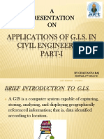 Seminar Presentation On "Applications of GIS in Civil Engineering: Case Studies" by Chaitanya Raj Goyal