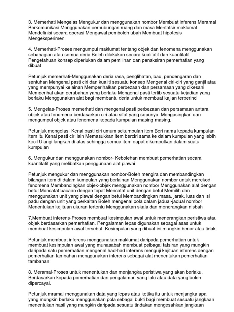 Kemahiran Proses Sains Pdf